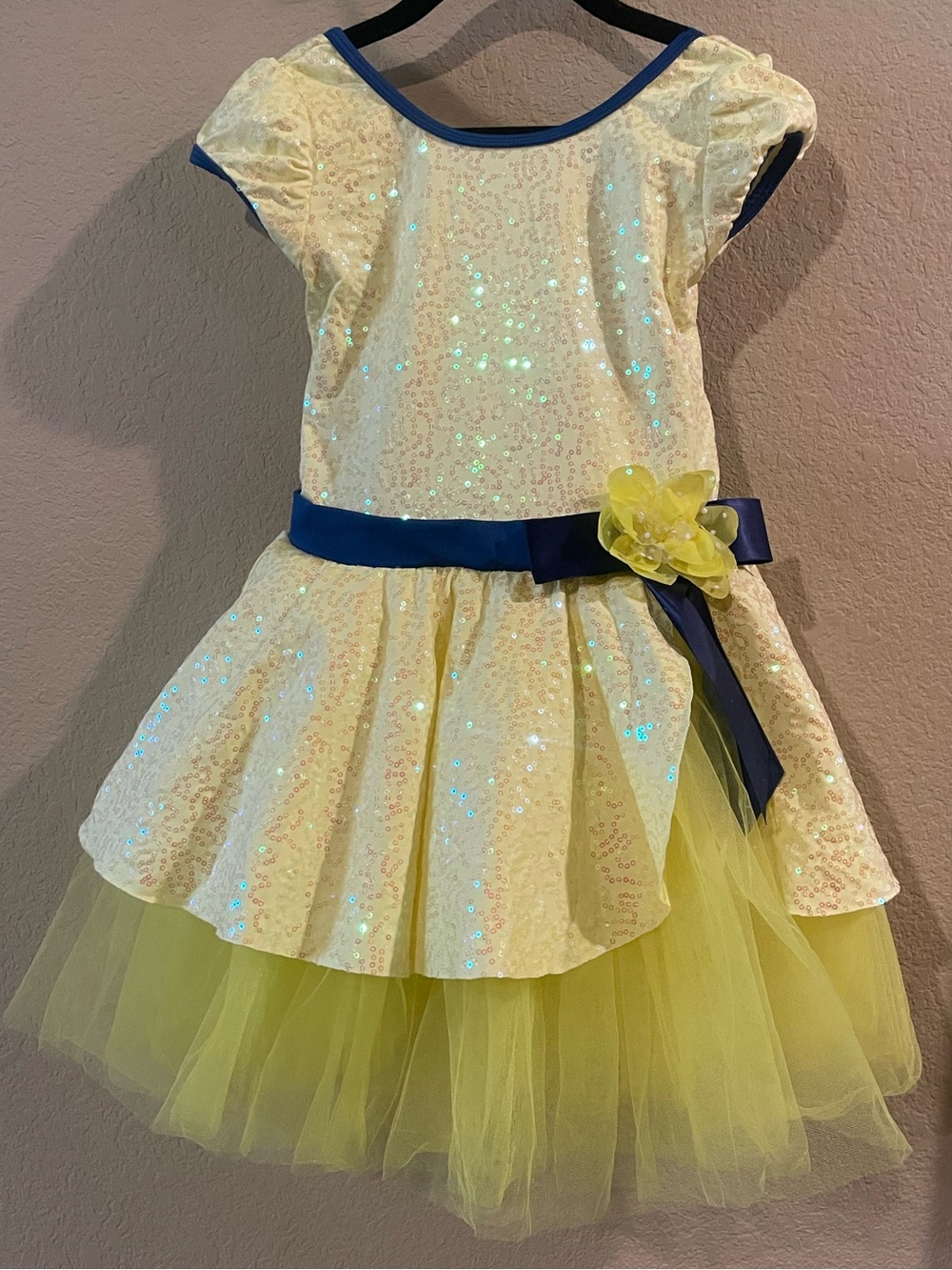 Revolution A Lovely Day Yellow Sequin Dance Costume Dress MC